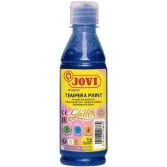 Jovi témpera glitter botella de 250ml azul brillante