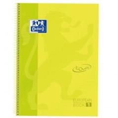 Oxford cuaderno europeanbook 1 touch microperforado write & erase a4+ 80h 5x5mm t/extradura lima