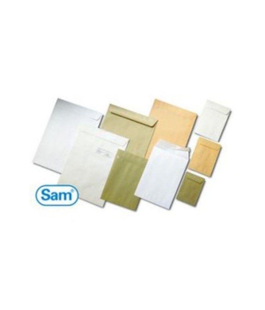 Sam bolsa cc-10 para documentos autoadhesivo con tira de silicona 145x355 90 gramos celulosa chamoix 250 bolsas