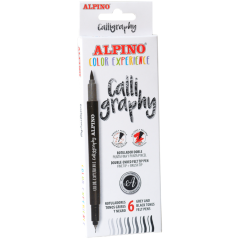 Alpino rotuladores calligraphy color experience set de 6...