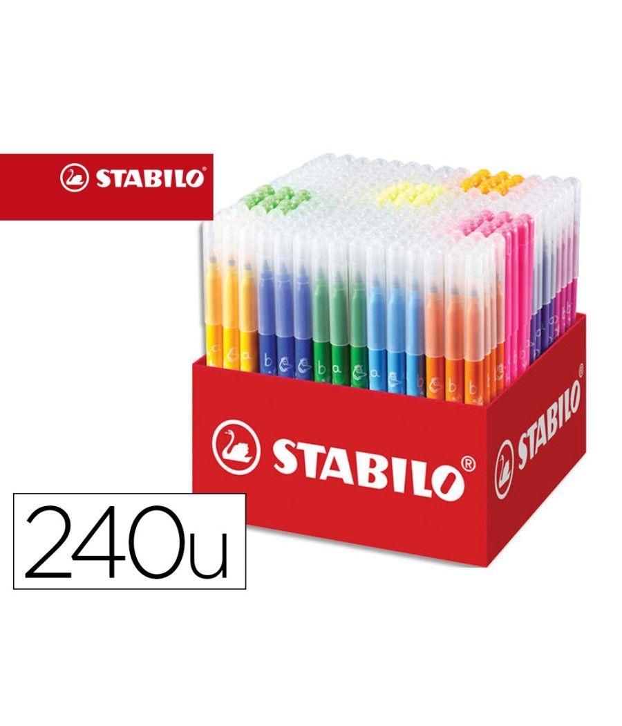 Lápices de colores stabilo trio az school pack de 240 unidades surtidas 20 colores