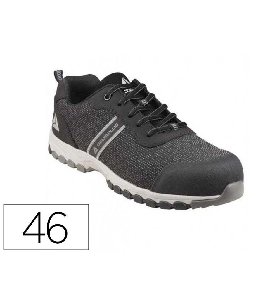 Zapato de seguridad deltaplus boston deportivo poliéster con refuerzo tpu suela sellada negro talla 46