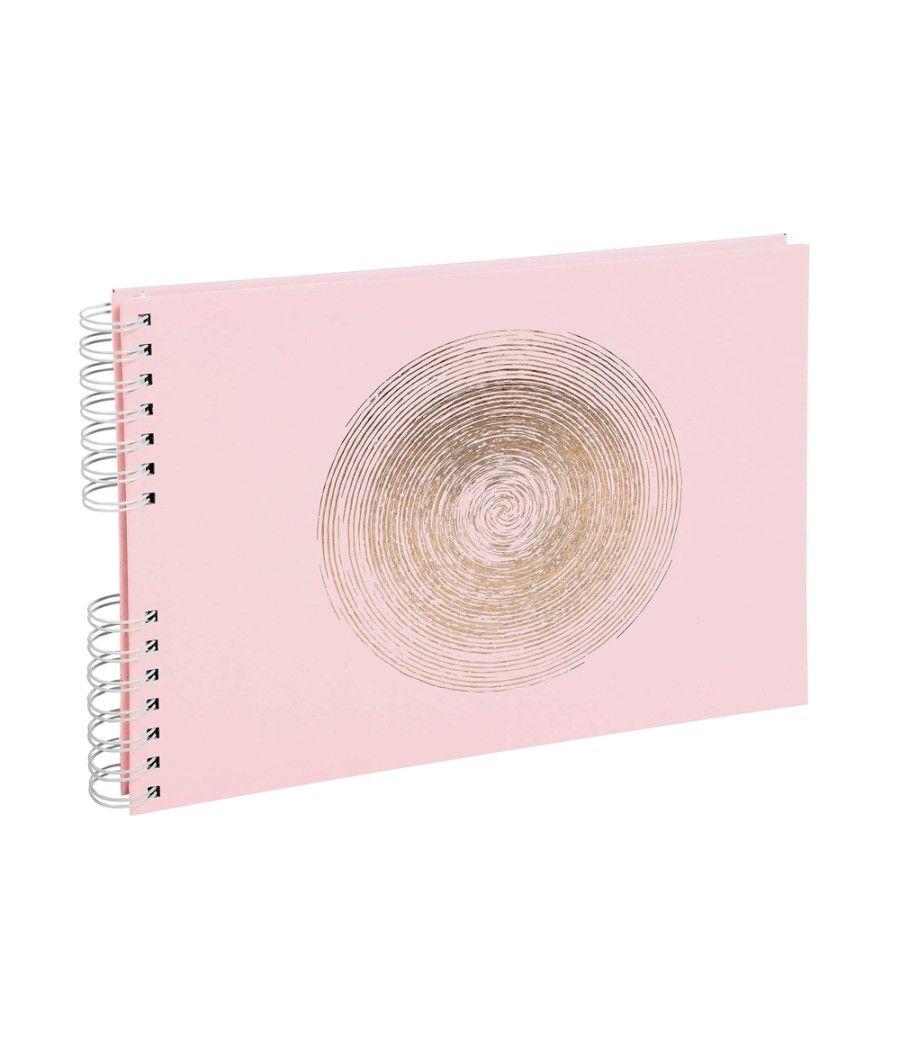 Album de fotos espiral exacompta ellipse 50 paginas 32x22 cm color rosa