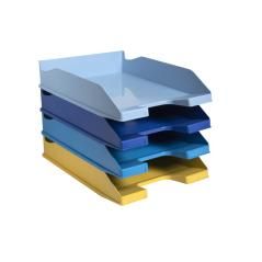 Bandeja de sobremesa exacompta bee blue plástico set de 4 unidades colores surtidos