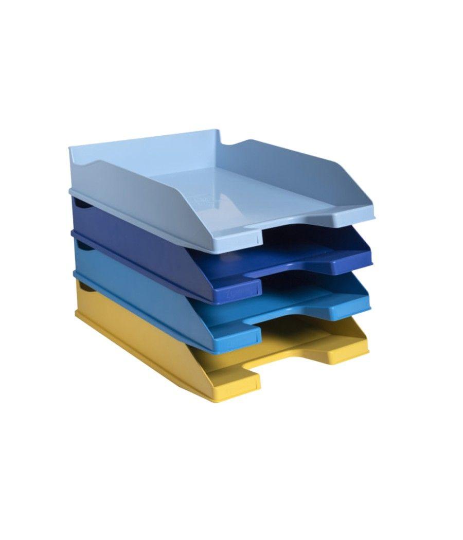Bandeja de sobremesa exacompta bee blue plástico set de 4 unidades colores surtidos