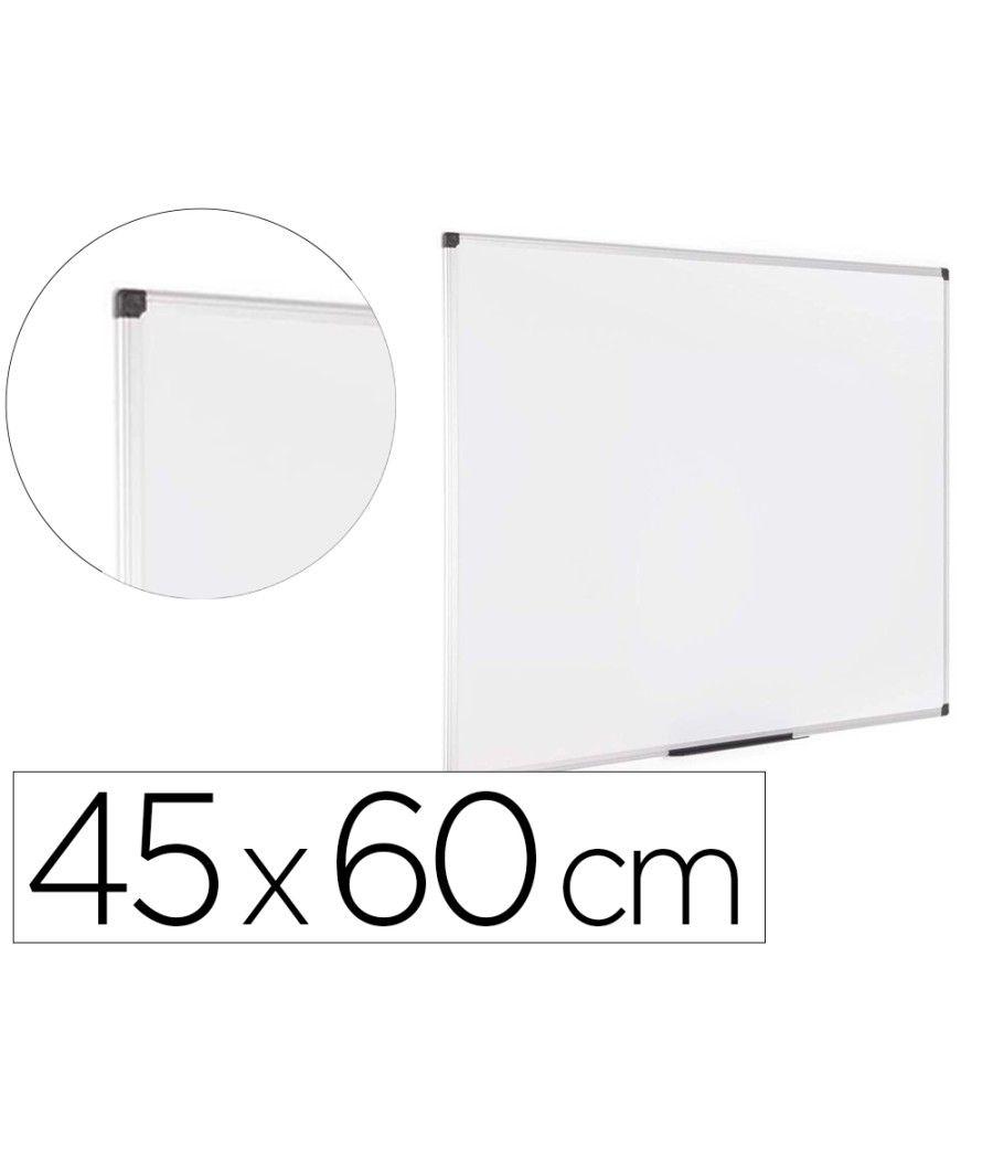 Pizarra blanca bi-office earth lacada magnética marco de aluminio 450x600 mm