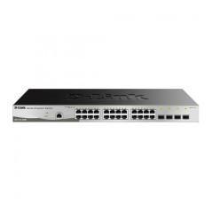 Switch semigestionable d-link dgs-1210-28mp/e 24p giga (24p poe 370w) + 4p giga combo rack