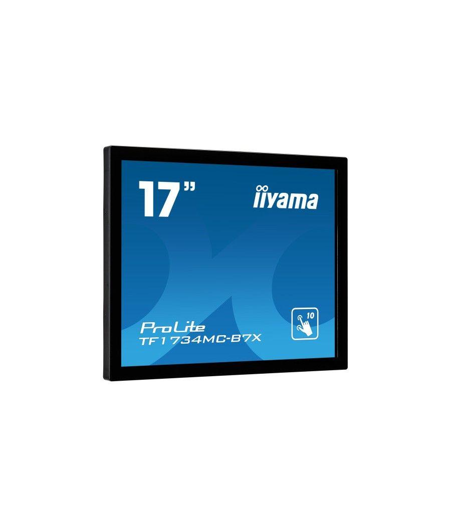 Iiyama prolite tf1734mc-b7x monitor pantalla táctil 43,2 cm (17") 1280 x 1024 pixeles multi-touch negro