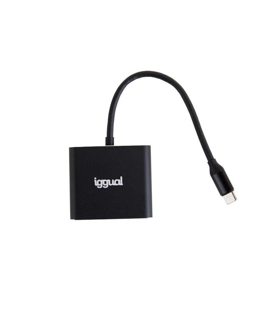 Iggual hub tipo c 3 en 1 hdmi usb3.0 pd100w