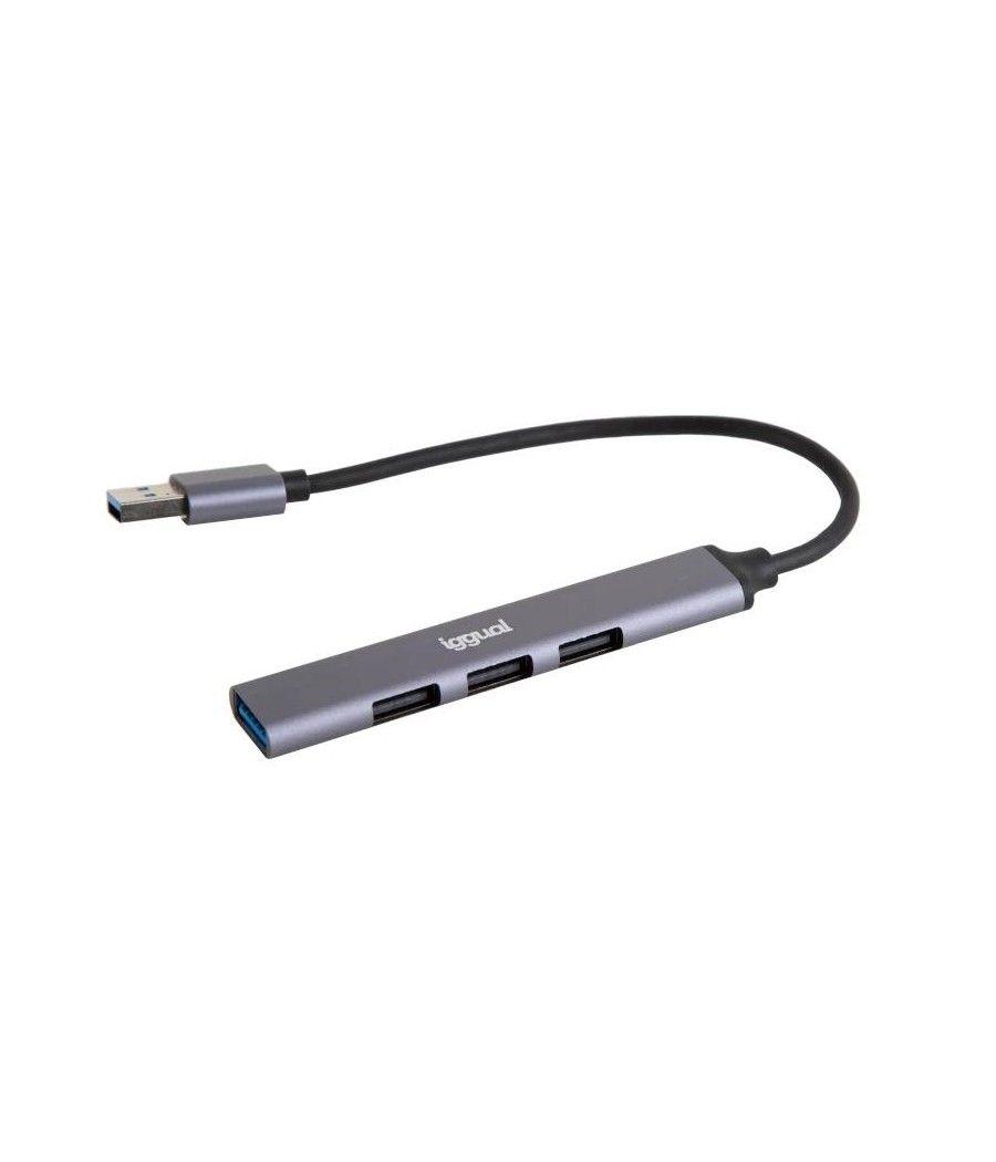 Iggual hub usb 3 puertos usb 2.0 + 1 usb 3.0 thin