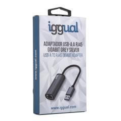 Iggual adaptador usb-a a rj45 gigabit silver
