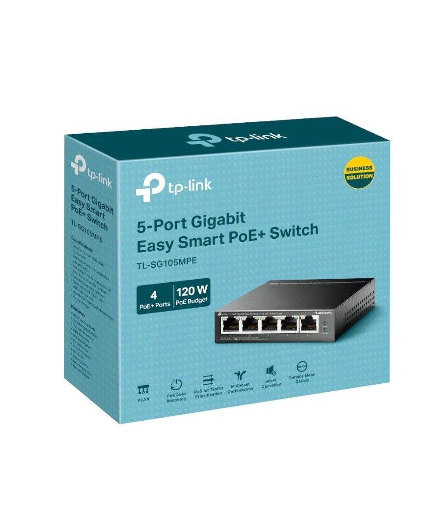 Tp-link tl-sg105mpe switch 5xgbe (4poe+) metal