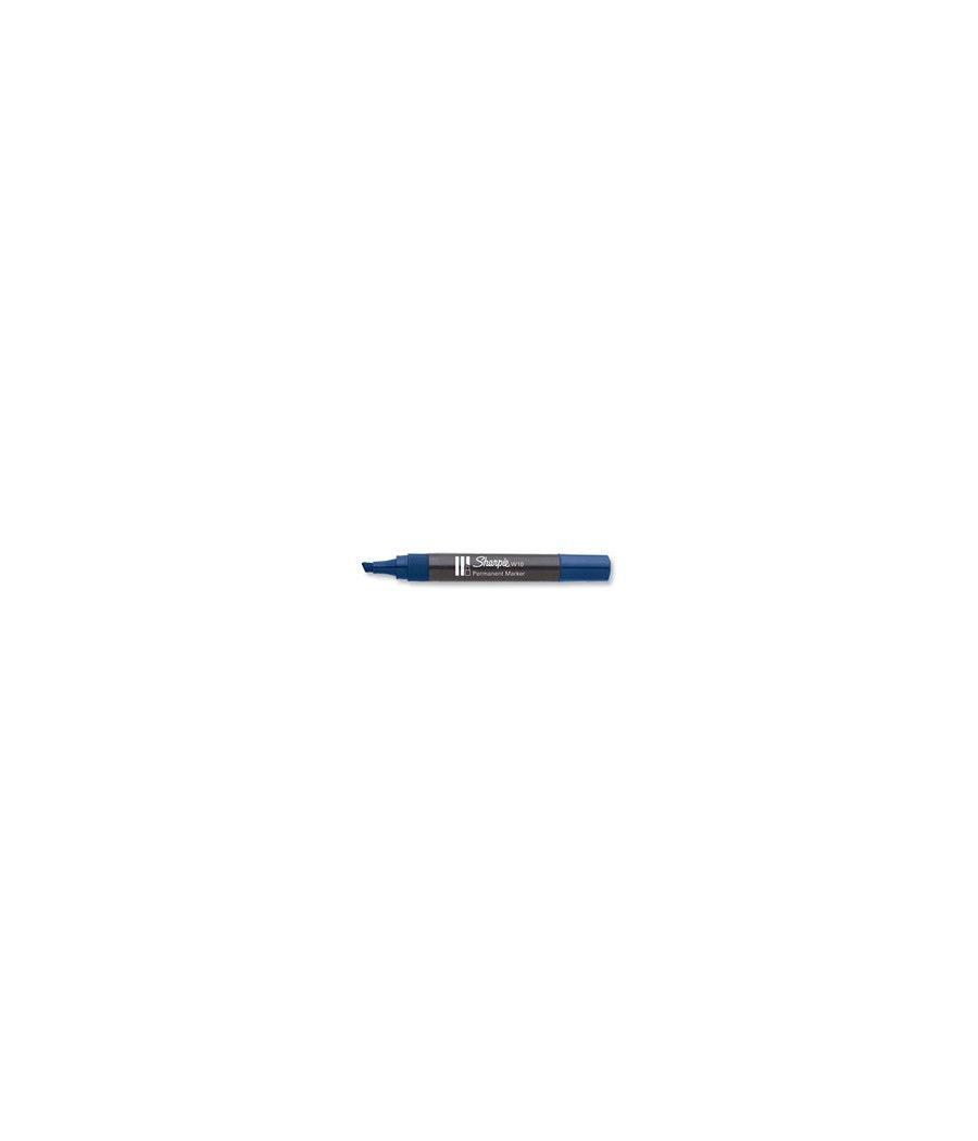 Marcador permanente w10 punta biselada azul sharpie s0192695 pack 12 unidades
