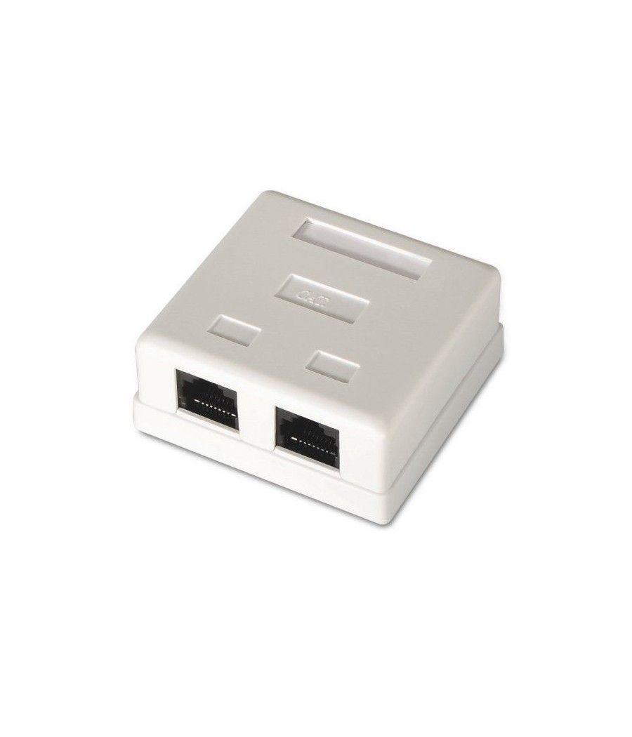 Roseta de Superficie Aisens A139-0302/ Cat.6/ 2 Tomas - Imagen 1