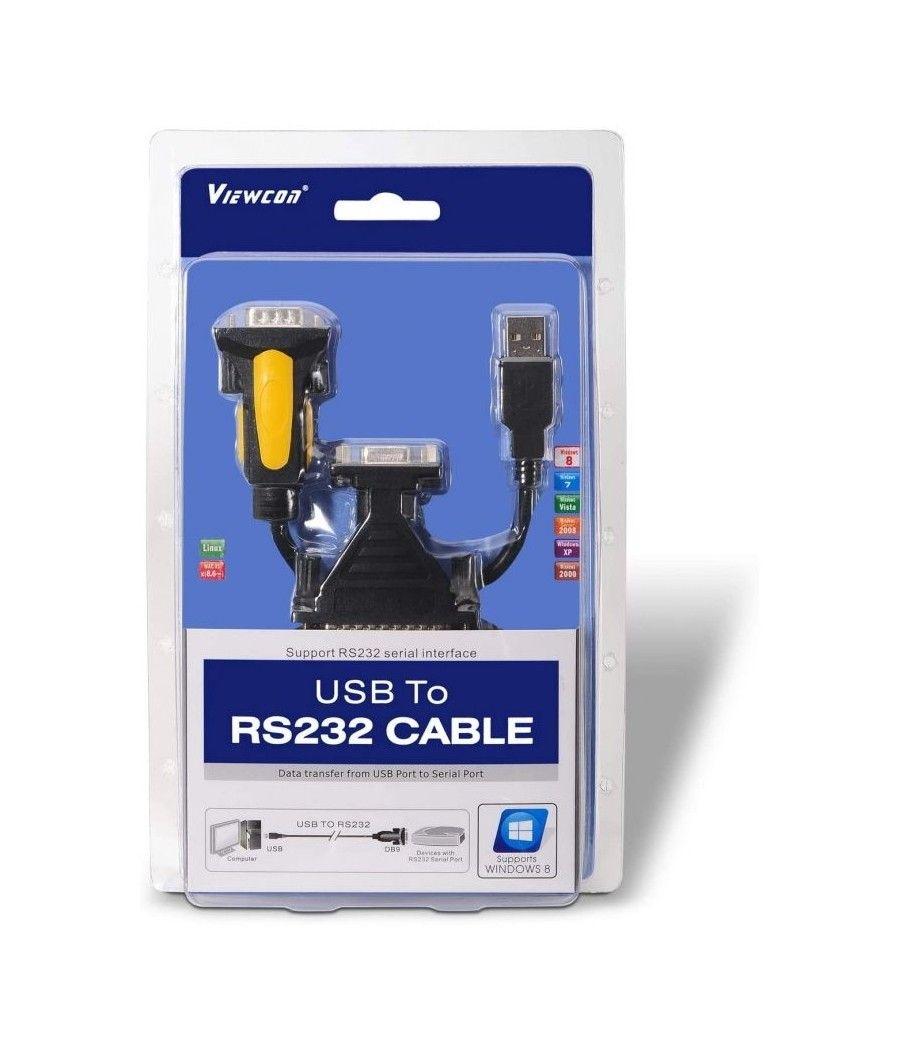 Adaptador Aisens A104-0039/ USB Macho - RS232 Macho - Imagen 3