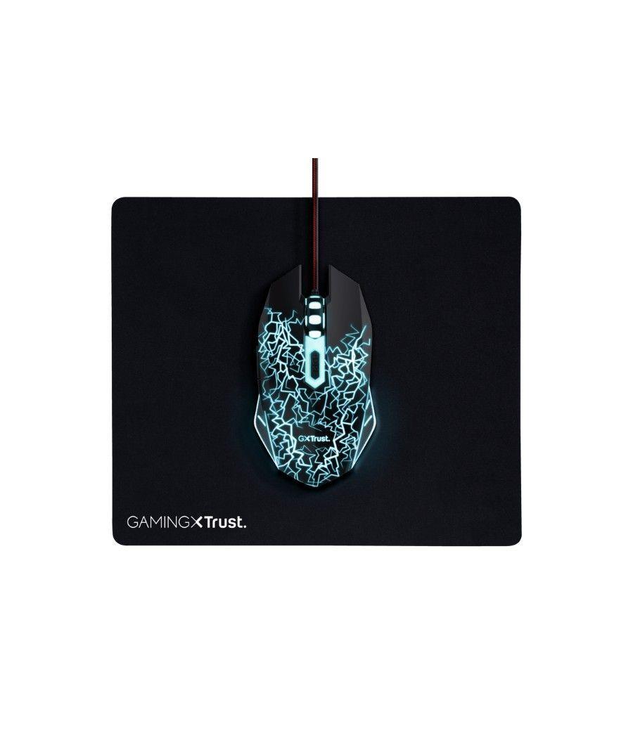 Kit gaming basic raton + alfombrilla trust