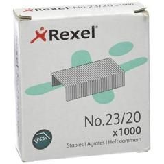 Rexel grapas 23/20 galvanizadas -caja de 1000-