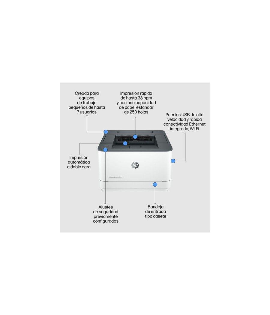 HP LaserJet Pro Impresora 3002dn, Blanco y negro, Impresora para Pequeñas y medianas empresas, Estampado, Impresión a dos caras