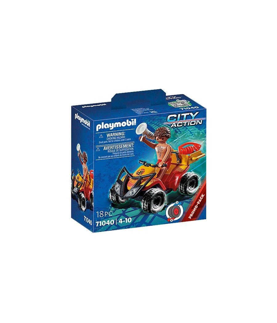 Playmobil city action quad de rescate