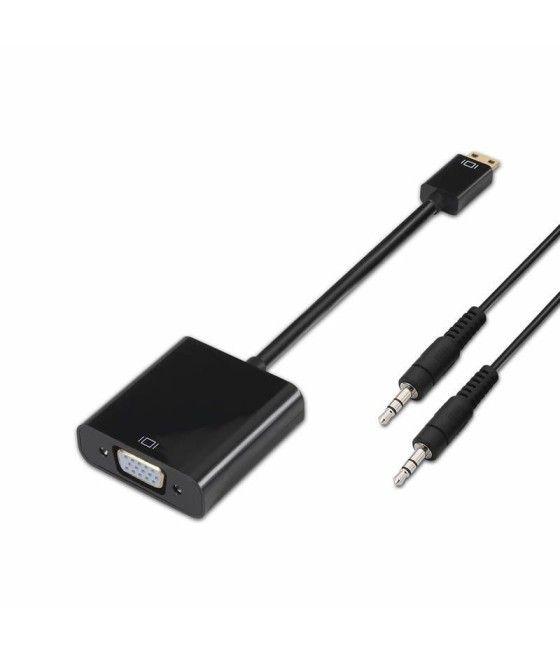 Adaptador Aisens A122-0127/ Mini HDMI Macho - VGA Hembra/ Jack 3.5 Hembra - Imagen 1