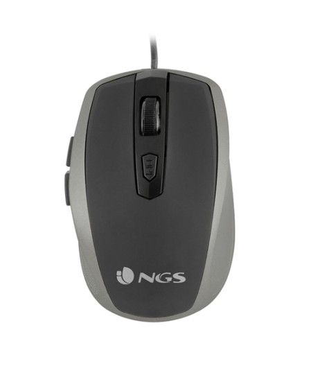 NGS Tick Silver ratón mano derecha USB tipo A Óptico 1600 DPI - Imagen 1