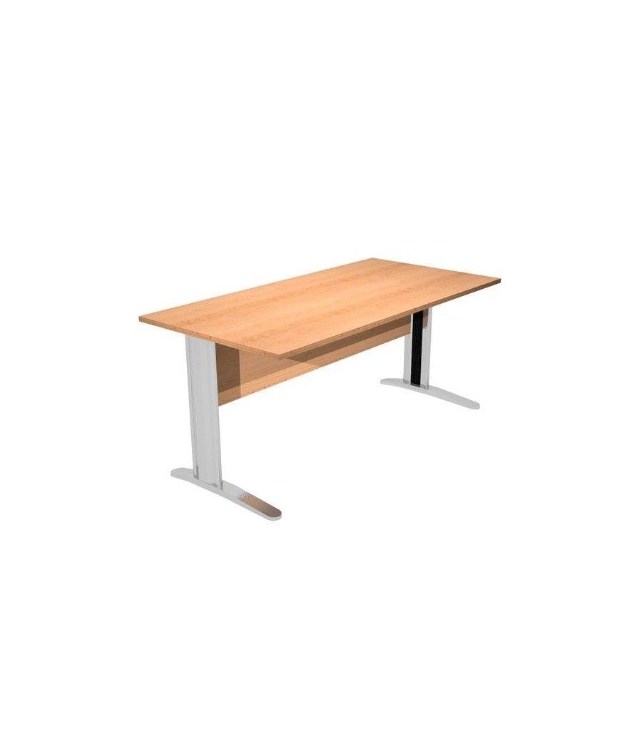 Artexport mesa escritorio presto 160 con patas de metal tablero 22mm haya