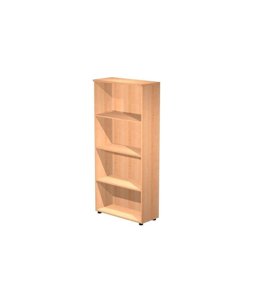 Artexport estantería alta presto abierta 3 estantes 22mm con trasera haya