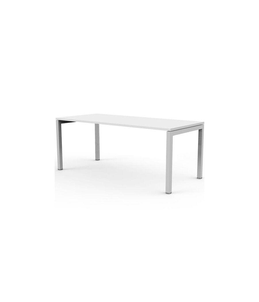 Artexport mesa escritorio venere 140 con 4 patas de metal 40x40mm tablero 22mm blanco
