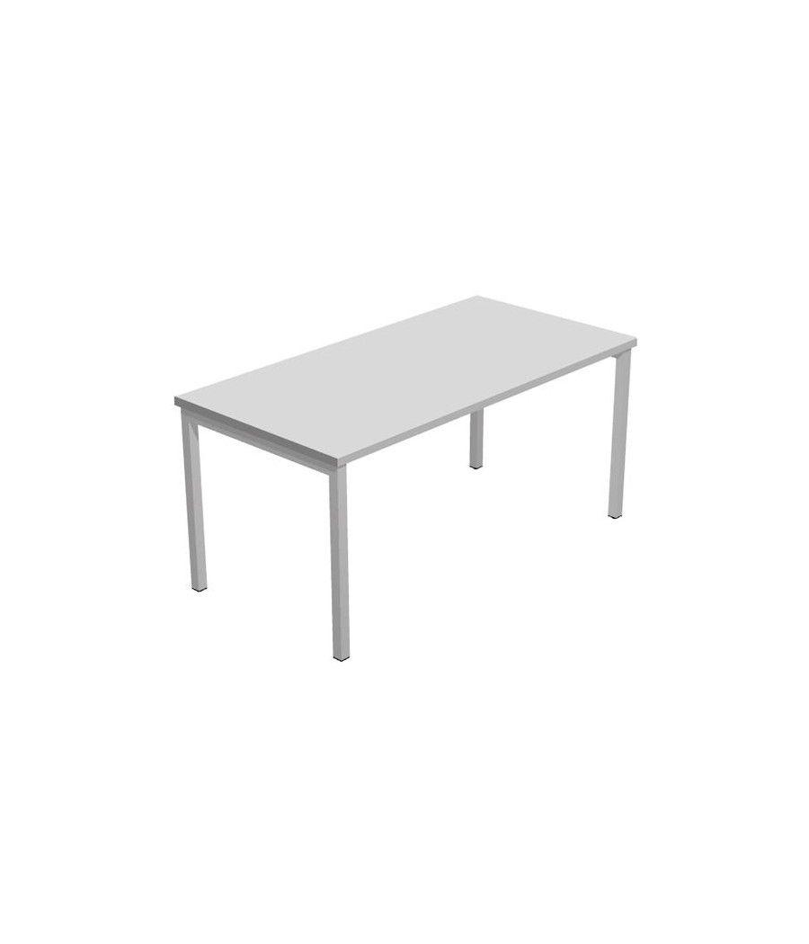 Artexport mesa escritorio venere 140 con 4 patas de metal 40x40mm tablero 22mm gris