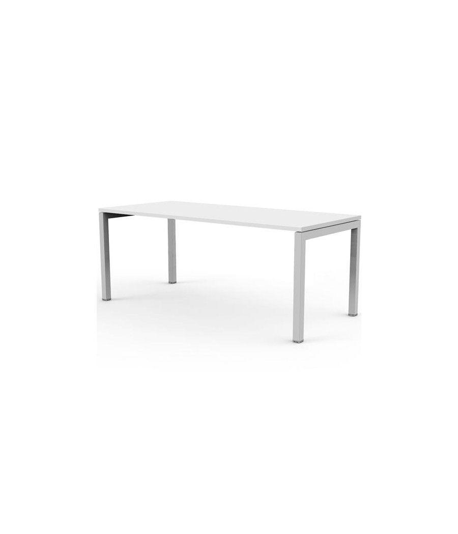 Artexport mesa escritorio venere 160 con 4 patas de metal 40x40mm tablero 22mm blanco