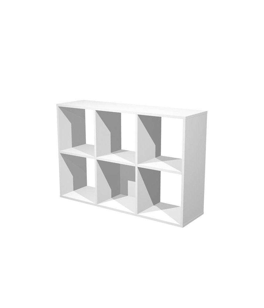 Artexport estantería 6 cubos home office 2767 blanco -desmontado-