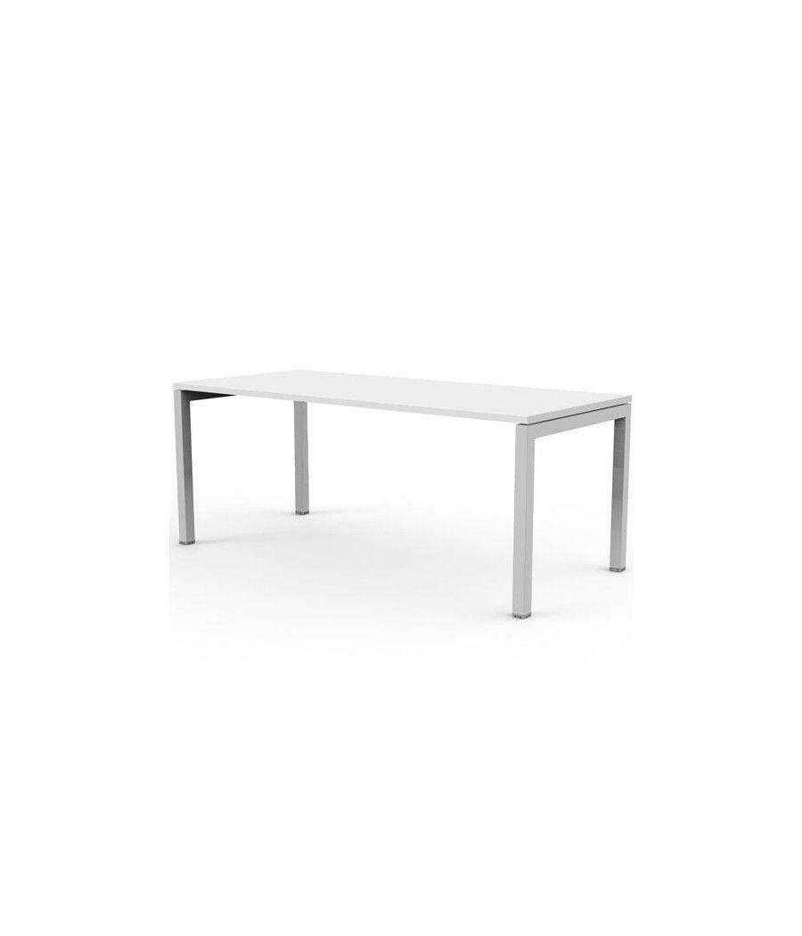 Artexport mesa escritorio 140 venere 60 con 4 patas de metal 40x40mm tablero de 22mm blanco