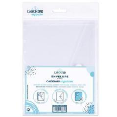 Carchivo sobre ingeniox a5 extraíble cierre c/velcro polipropileno transparente