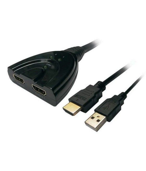 Duplicador HDMI Aisens A123-0128/ 2 HDMI Hembra - HDMI Macho - USB Macho - Imagen 1