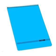 Enri cuaderno espiral superior oficina 80h 4x4 tapa blanda 4º azul pack 10 unidades