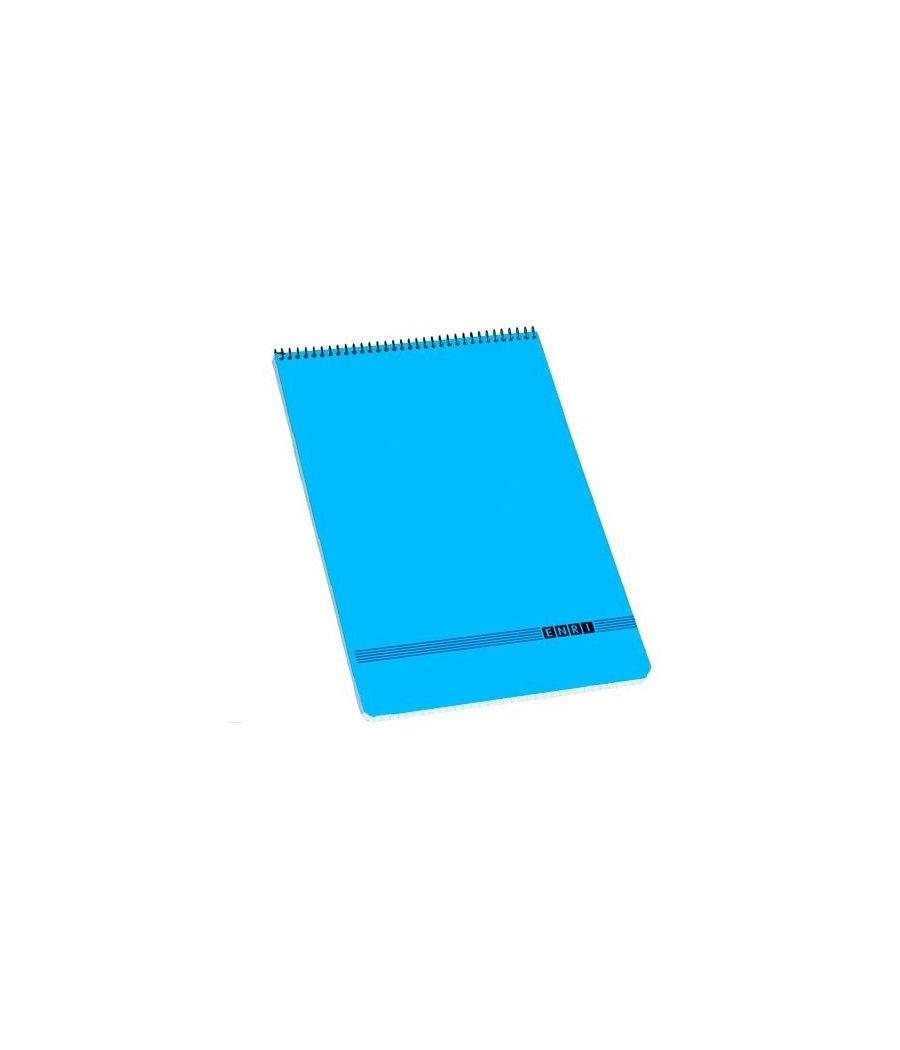 Enri cuaderno espiral superior oficina 80h 4x4 tapa blanda 4º azul pack 10 unidades