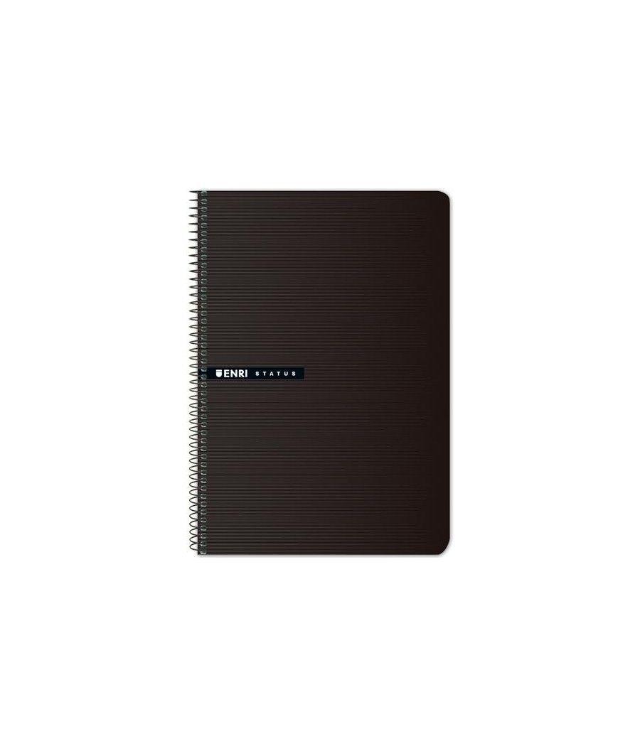 Enri status cuaderno espiral 4º t/ dura 100h 4x4 negro