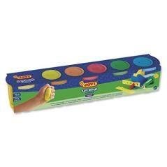 Jovi estuche 5 botes plastilina soft dough blandiver 110gr c/surtidos neón