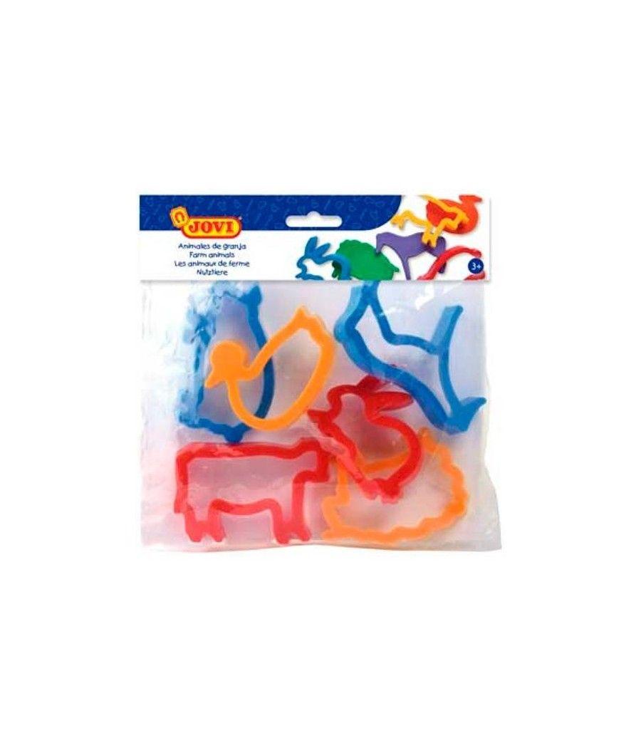 Jovi moldes para plastilina y recortar colores surtidos -bolsa de 6-