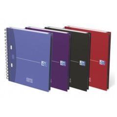 Oxford cuaderno office europeanbook 4 microperforado 100h 90gr 5x5 c/ separadores t/ extraduras a5+ colores -5u-
