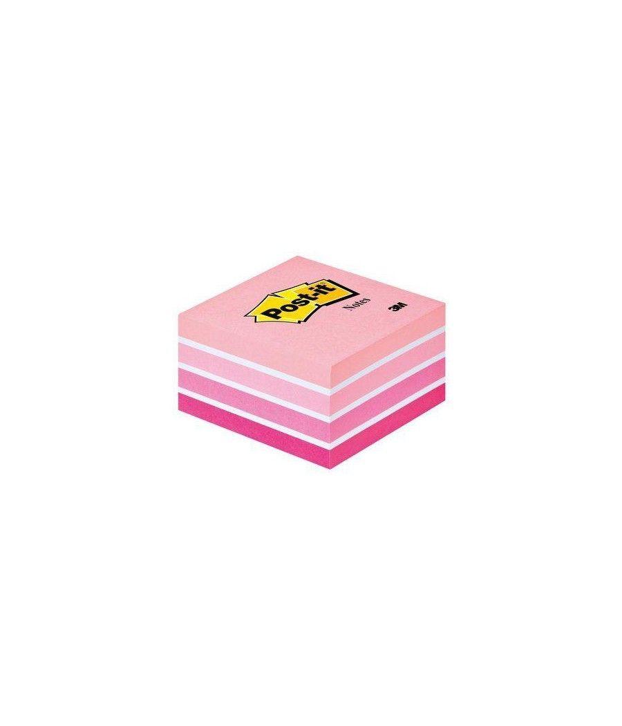 Post-it cubo de notas multicolor 5x90 hojas 76x76 tonos rosa pastel