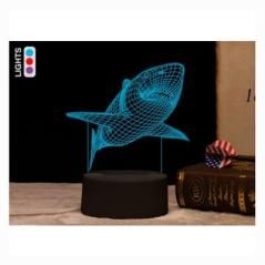 I-total lampara 3d tiburon luz led