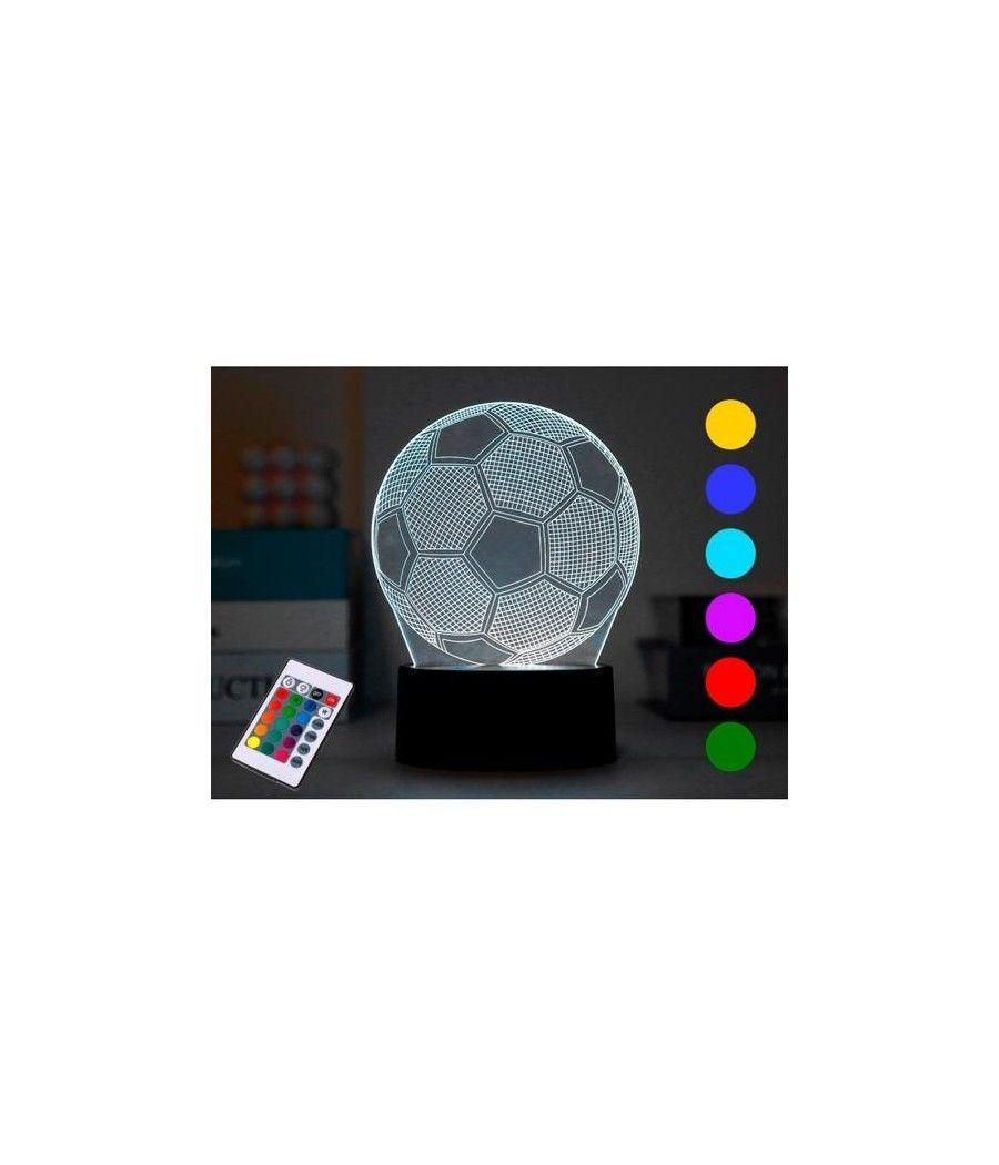 I-total lámpara led 3d football con base táctil y mando a distancia