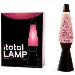 I-total lámpara de lava base negra 36cm brillo líquido