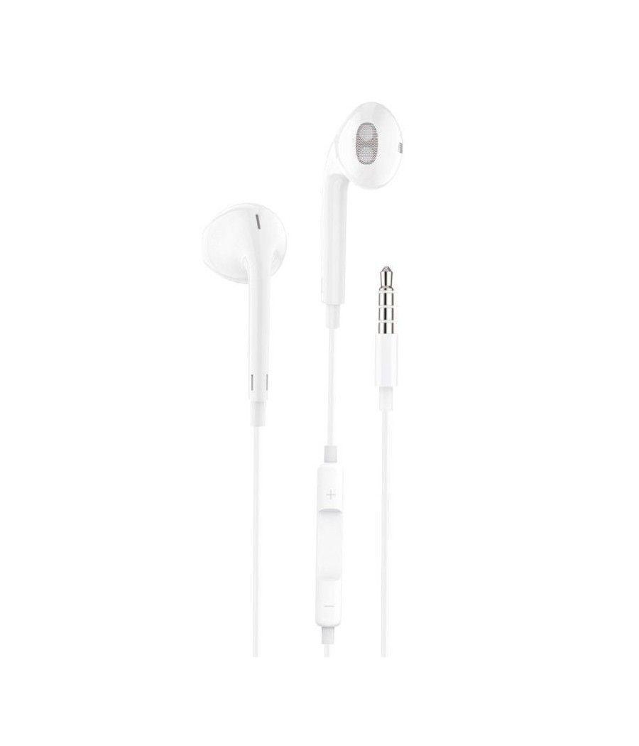 Auriculares tech one tech eartech tec1001/ con micrófono/ jack 3.5/ blancos
