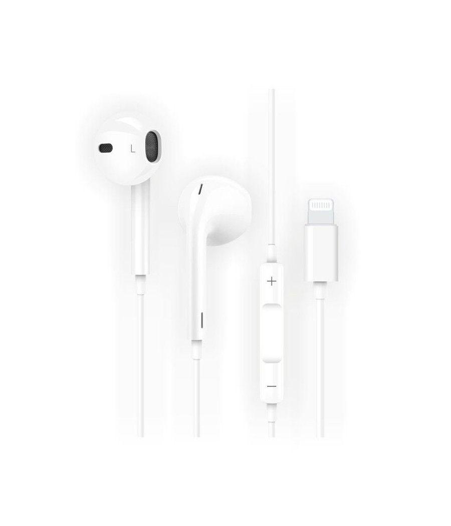 Auriculares tech one tech eartech hip tec1201/ con micrófono/ lightning/ blancos