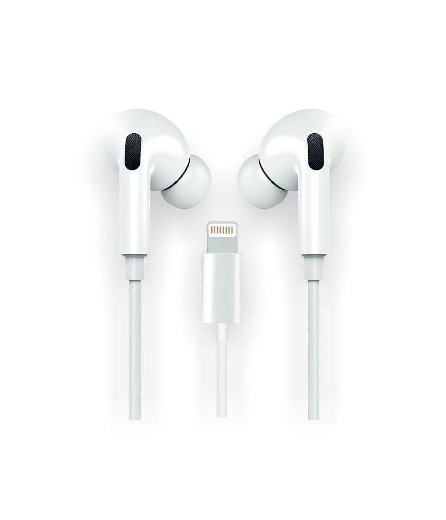 Auriculares tech one tech eartech hop tec1202/ con micrófono/ lightning/ blancos