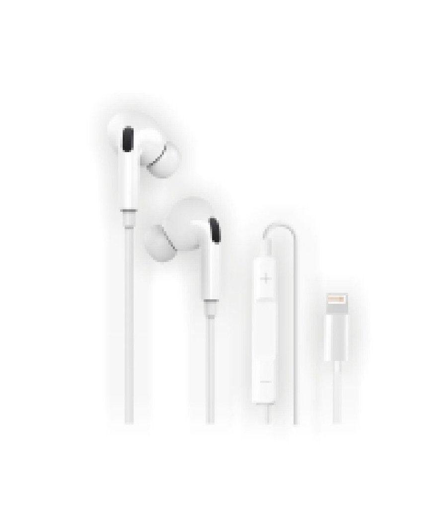 Auriculares tech one tech eartech hop tec1202/ con micrófono/ lightning/ blancos