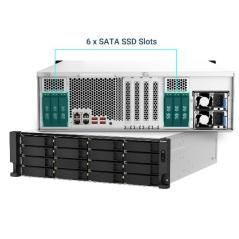 QNAP TS-h2287XU-RP NAS Bastidor (3U) Ethernet Negro, Blanco E-2336