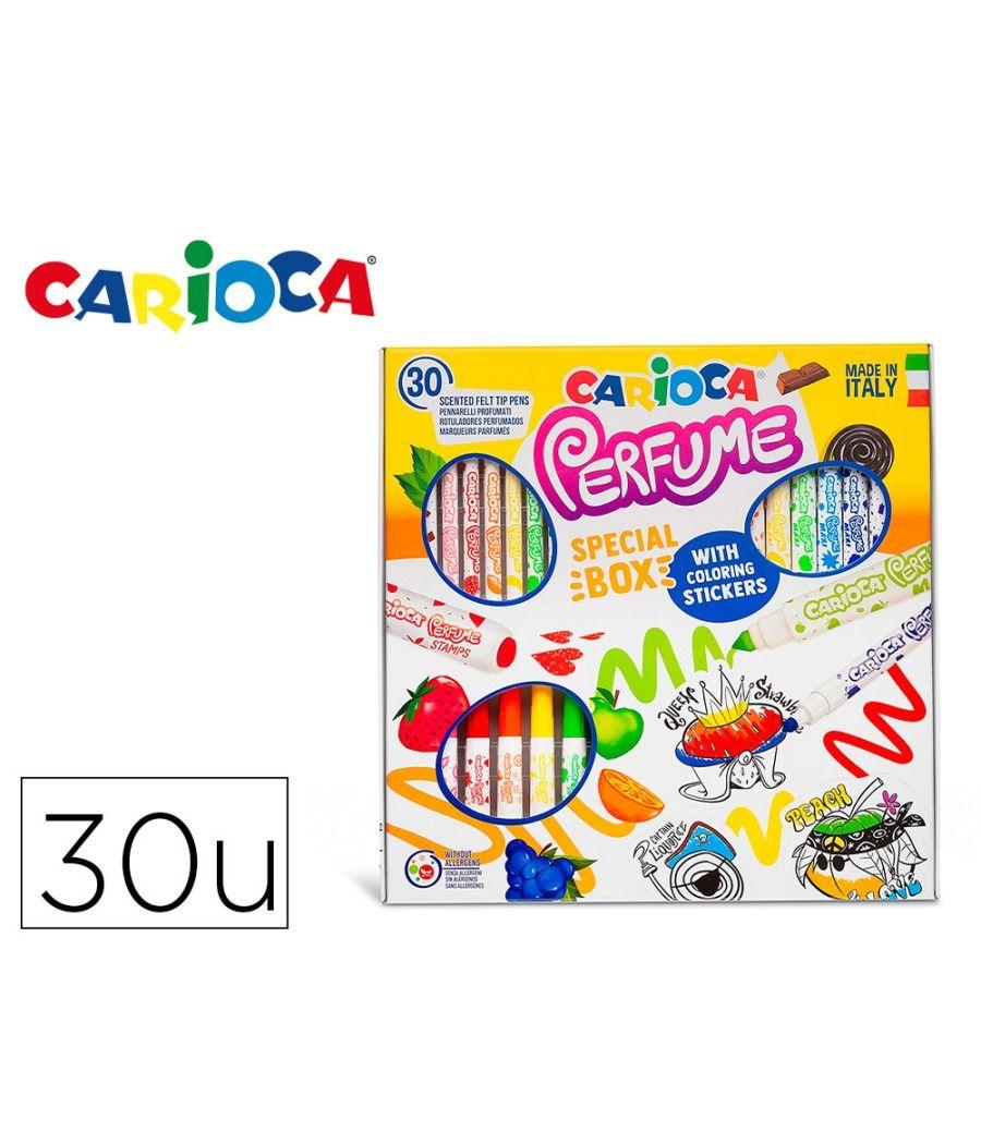 Rotulador carioca perfume caja 30 unidades colores surtidos